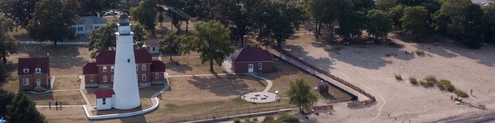 Fort Gratiot Light Station from above