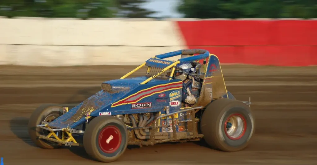 Sprint car driven by Chris Windom at Terre Haute In. 2007