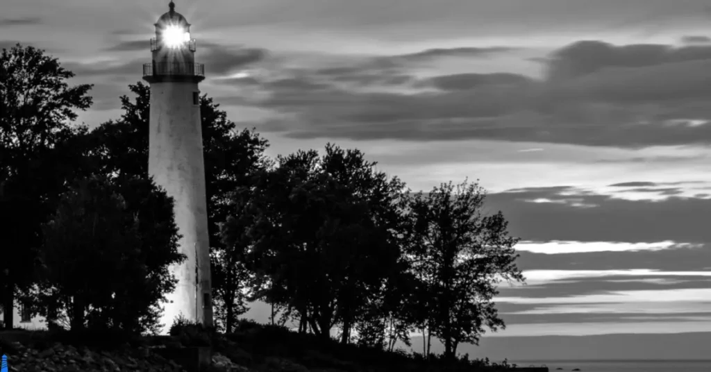 Pointe Aux Barques lighthouse, Lake Huron, Michigan